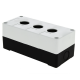 Фотография Корпус КП103 пластиковый 3 кнопки белый EKF PROxima, артикул cpb-103-w