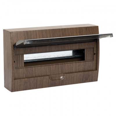 Фотография Щит распределительный навесной ЩРН-П-18 темное дерево IP41 EKF PROxima, артикул pb40-n-18-dark