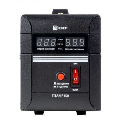 Фотография Стабилизатор напряжения напольный TITAN F-500 EKF PROxima, артикул stab-f-500