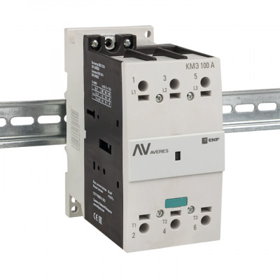Фотография Контактор КМЭ 100А 230В АС EKF AVERES, артикул ctr-s-100-00-230-av