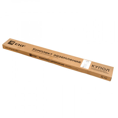 Фотография Комплект безмуфтового заземления с заострением 4,5м EKF, артикул gc-24451