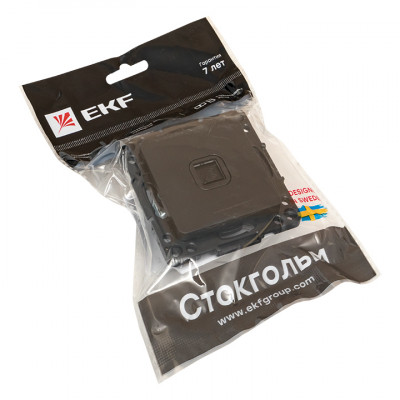 Фотография Стокгольм Механизм Розетки Phone 1-местной черный EKF PROxima, артикул EZT01-034-10