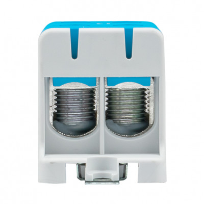 Фотография Клемма силовая вводная двойная КСВ 16-95 синяя EKF PROxima, артикул plc-kvs2-16-95-blue