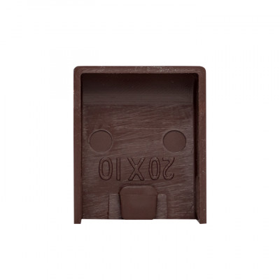 Фотография Заглушка (20х10) (4 шт) темное дерево EKF-Plast, артикул ecd-20-10x4