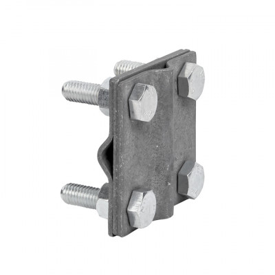 Фотография Зажим крестовидный прут-прут (3 пластины 57x57мм) HZ EKF PROxima, артикул lp-55758