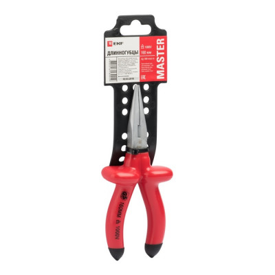 Фотография Длинногубцы Master 160 мм 1000В EKF Basic, артикул dg-160-mas-in