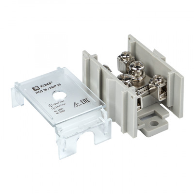 Фотография Распределительный блок проходной РБП 35 (1х35-4х6 мм2) 125/50А EKF PROxima, артикул RBP-35-50