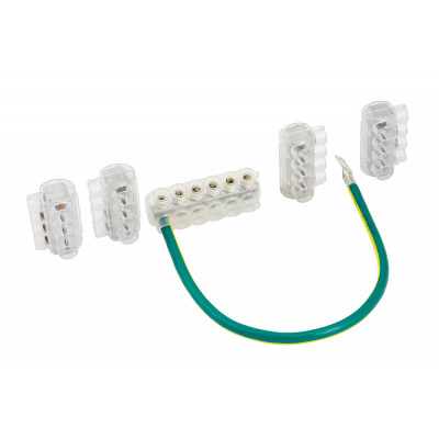 Фотография Комплект клеммников SV15 3x KE10.1 + 1x KE10.3 (Al 10-35 / Cu 1.5-25) для сетей уличного освещения EKF PROxima, артикул sv-15