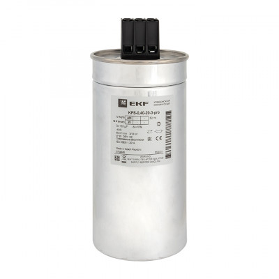 Фотография Конденсатор косинусный КПС-0,4-20-3 EKF PRO, артикул kps-0,4-20-3-pro