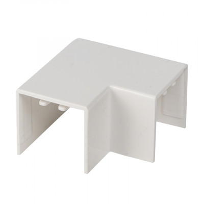 Фотография Поворот 90 гр. (25х25) (4 шт) белый EKF-Plast, артикул abw-25-25x4