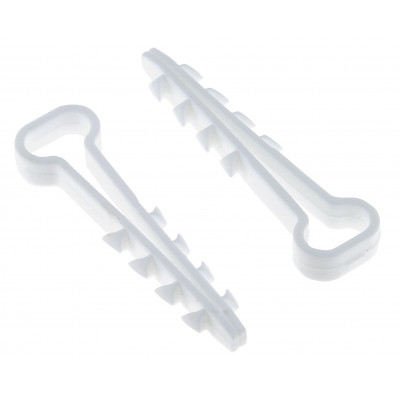 Фотография Дюбель-хомут (6х14 мм) для плоского кабеля белый (10 шт.) EKF PROxima, артикул plc-cd-6x14w-r