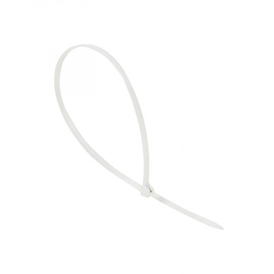 Фотография Хомут нейлоновый со стальным зубом (б), 5x300 (100шт) EKF PROxima, артикул plc-fl-ctsbw-5x300