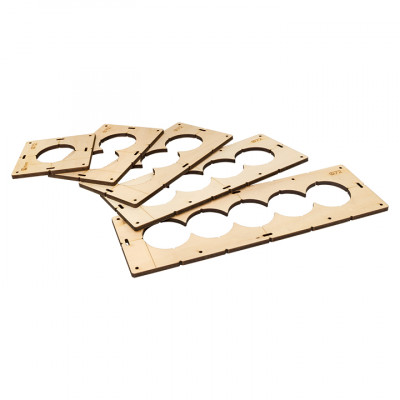 Фотография Комплект шаблонов для подрозетников диаметром 72 мм EKF Expert, артикул sh-d72-k