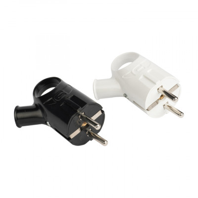 Фотография Вилка с кольцом с/з черн. 16А 250В EKF PROxima, артикул AVK16-30