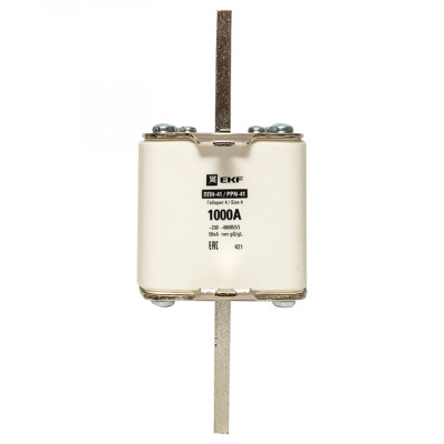 Фотография Плавкая вставка ППН-41 1250/1000А габарит 4 EKF PROxima, артикул fus-41/1250/1000