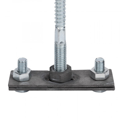 Фотография Держатель фасадный для полосы 50 мм, L=100мм, HZ EKF PROxima, артикул lp-31508