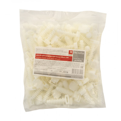 Фотография Дюбель для бандажа (8х45) белый (100шт.) EKF PROxima, артикул plc-fti-8w