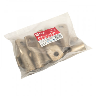 Фотография Наконечник медный луженый ТМЛ DIN 185-12 EKF PROxima, артикул tml-din-185-12