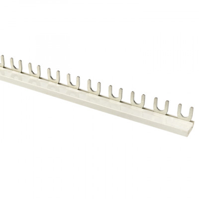 Фотография Шина соединительная типа FORK для 1-ф нагр. 100А 54 мод. EKF PROxima, артикул fork-01-100