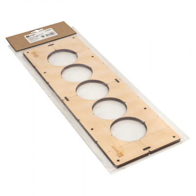 Фотография Шаблон для подрозетников c 5 отв. диам. 68 мм EKF Expert, артикул sh-d68-5