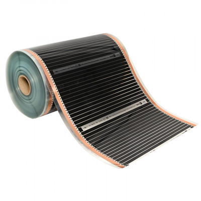 Фотография Инфракрасный пленочный теплый пол 220 Вт/м2 ширина 0,5 метра рулон 150 метров EKF PROxima, артикул Ik-roll-220-150m