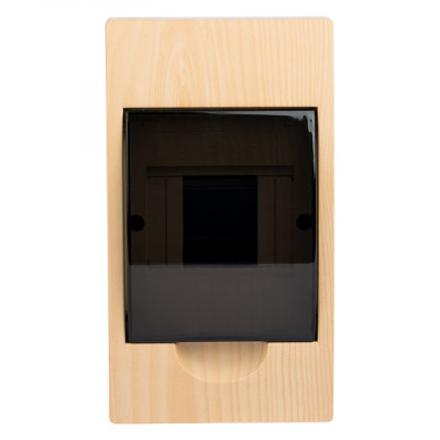 Фотография Щит распределительный навесной ЩРН-П- 4 светлое дерево IP41 EKF PROxima, артикул pb40-n-4-light