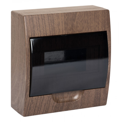 Фотография Щит распределительный навесной ЩРН-П- 8 темное дерево IP41 EKF PROxima, артикул pb40-n-8-dark