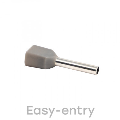 Фотография Наконечник штыревой втулочный  НШвИ(2) 0,75-10 (50шт.) EKF, артикул nhvi2-0.75-10