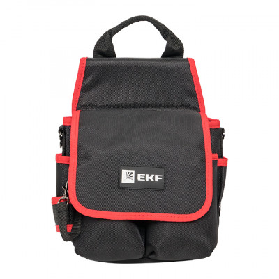 Фотография Сумка монтажника поясная с крышкой и  ремнем С-14 EKF, артикул C-14