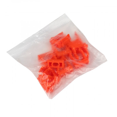 Фотография Крепеж-клипса d20 мм (10 шт) оранжевая EKF-Plast, артикул derj-z-20o