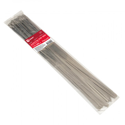 Фотография Хомут AISI 304 из нержавеющей стали, 7.9x680 (100 шт.) FlexLock PROxima, артикул plc-fl-tss-304-7.9x680