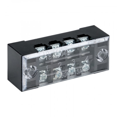 Фотография Терминал клеммный TB-1504 до 1,5 мм2 15A 4 клеммные пары EKF PROxima, артикул tb-1504