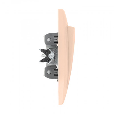 Фотография Валенсия выключатель 1-кл. 10А кремовый проходной EKF PROxima, артикул EWV10-025-20