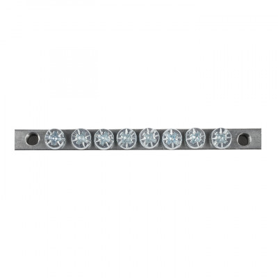 Фотография Шина PEN ноль-земля (6x9мм) 8 отв. цинк крепеж по краям EKF, артикул sn1-63-08-k