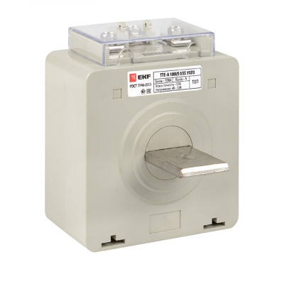 Фотография Трансформатор тока ТТЕ-A-1000/5А с клеммой напряжения класс точности 0,5S EKF PROxima, артикул tte-S-1000-0.5S