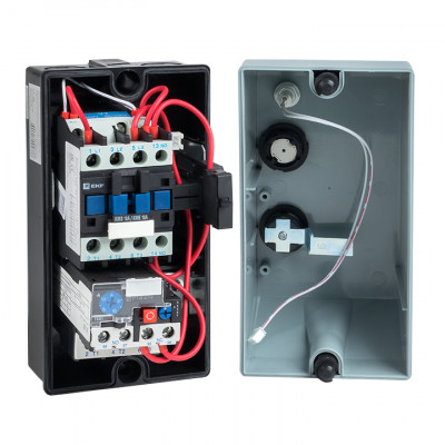 Фотография Пускатель в корпусе IP65 КМЭ 18А 400В с РТЭ и индикатором EKF PROxima, артикул ctrp-r-18-400v-led