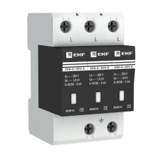 Ограничитель импульсных напряжений ОПВ-D/3P In 5кА 230В с сигн. EKF PROxima