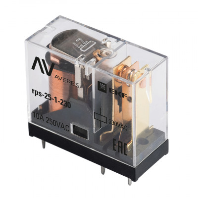 Фотография РП slim 25/1 10A 230В AC EKF AVERES, артикул rps-25-1-230