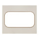 Фотография Стокгольм Рамка для розетки 2-местная белая с  линией цвета шампань  EKF PROxima, артикул EYM-G-305-20