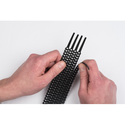 Фотография Хомут гибкий (20 шт.) зеленый FlexSTRAP EKF, артикул plc-fs-gr