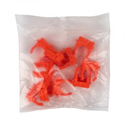 Фотография Крепеж-клипса d16 мм (10 шт) оранжевая EKF-Plast, артикул derj-z-16o