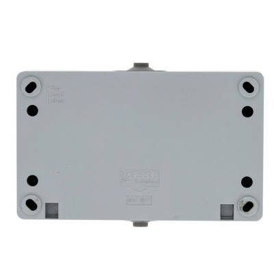 Фотография Блок розетка-выкл. 1-кл. 16А с/з с крышкой IP54 сер. с защ. штор. Венеция EKF PROxima, артикул EVRV16-050-30-540