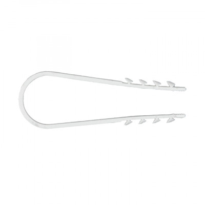 Фотография Дюбель-хомут для круглого кабеля (19-25мм) белый (50шт.) EKF PROxima, артикул plc-ncs50-19x25w