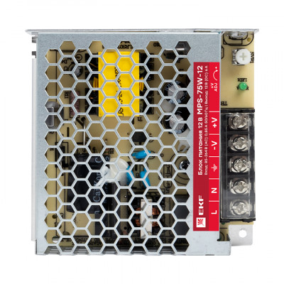 Фотография Блок питания 12В MPS-75W-12 EKF Proxima, артикул mps-75w-12
