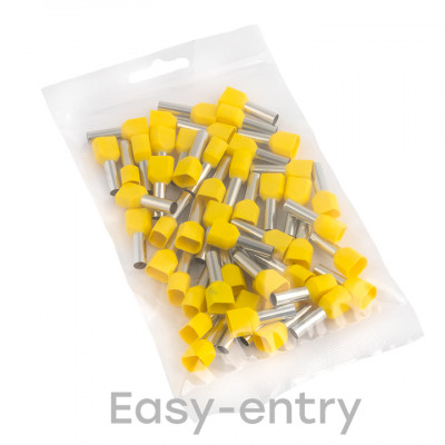 Фотография Наконечник штыревой втулочный изолированный НШвИ(2)  6,0-14 (50шт.) EKF PROxima, артикул nhvi2-6.0-14