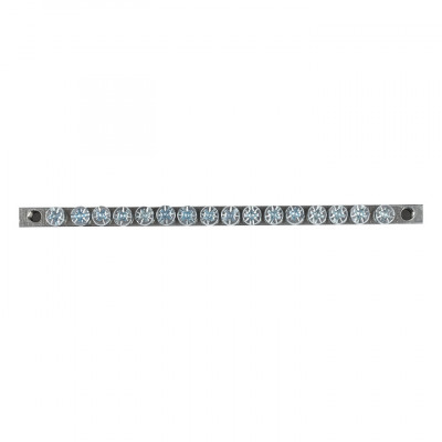 Фотография Шина PEN ноль-земля (6x9мм) 16 отв. цинк крепеж по краям EKF, артикул sn1-63-16-k