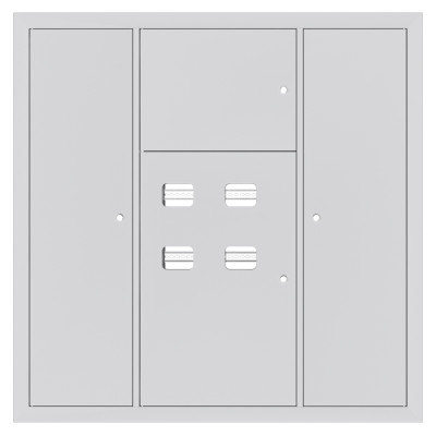 Фотография Устройство этажное распределительное встроенное типа УЭРВ 4 кв. EKF Basic 1300х1300х150, артикул uerv-4-1300-1300