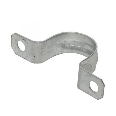 Фотография Скоба металлическая двухлапковая d25-26 мм (10 шт) EKF PROxima, артикул sm-2-25-26-r