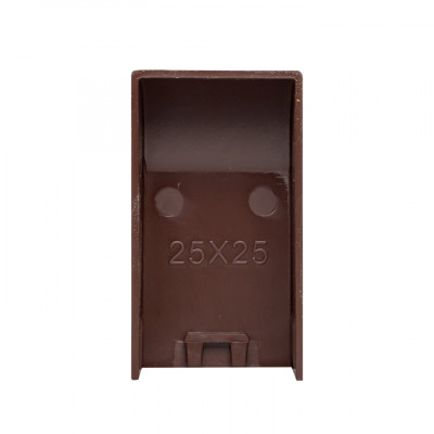 Фотография Заглушка (25х25) (4 шт) темное дерево EKF-Plast, артикул ecd-25-25x4