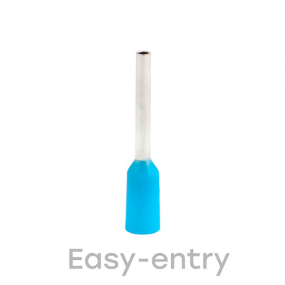 Фотография Наконечник штыревой втулочный  НШвИ 0,25-8 (50шт.) EKF, артикул nhvi-0.25-8